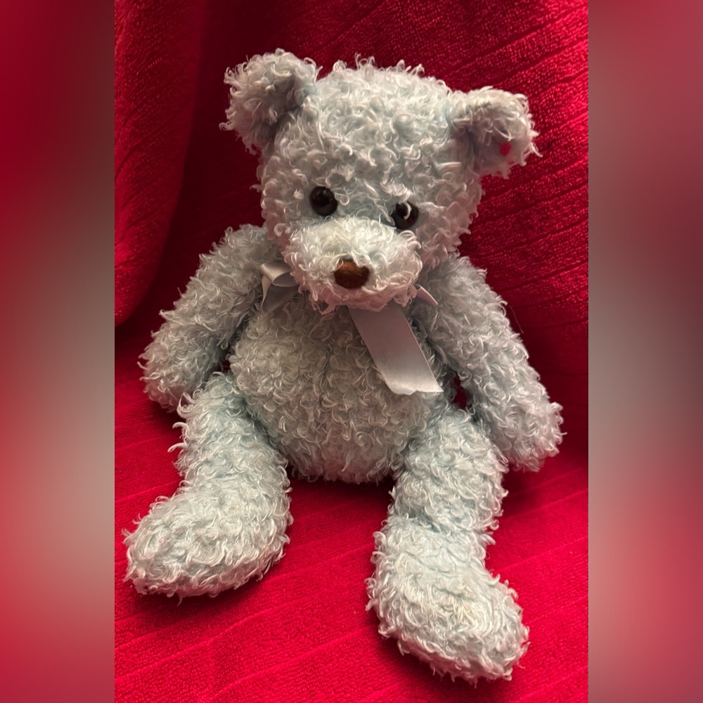 Ty 2004 TySilk Curly Fur Bear "Oasis"